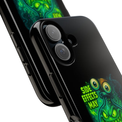 Phone Case — 'Side Effects May Include Laughter, Screaming, Glowing, and Doom' Neon Monster