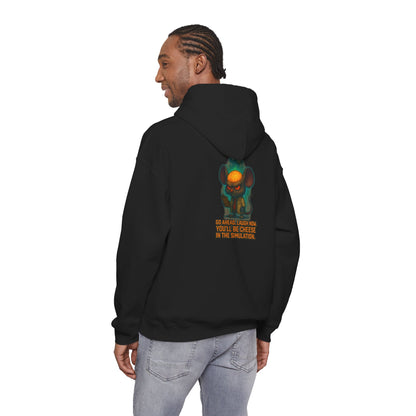 Creepy Mouse Hoodie — "Would Be Cheese in the Dark" Graphic Pullover