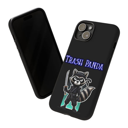 Trash Panda Ninja Phone Case — Cute Raccoon Warrior Protective Case