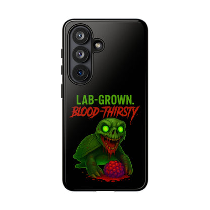 Phone Case — “Lab-Grown. Blood-Thirsty!” Green Monster Horror Design