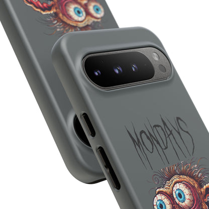 Mondays Zombie Character Phone Case – Funny Groggy Coffee Phone Cover