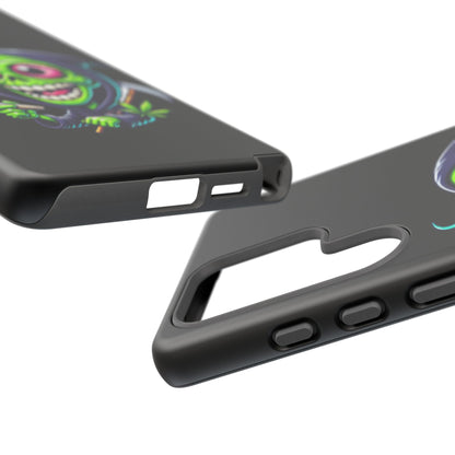 Grinning Stoner Grim Reaper Phone Case – Cannabis Skull iPhone Cover