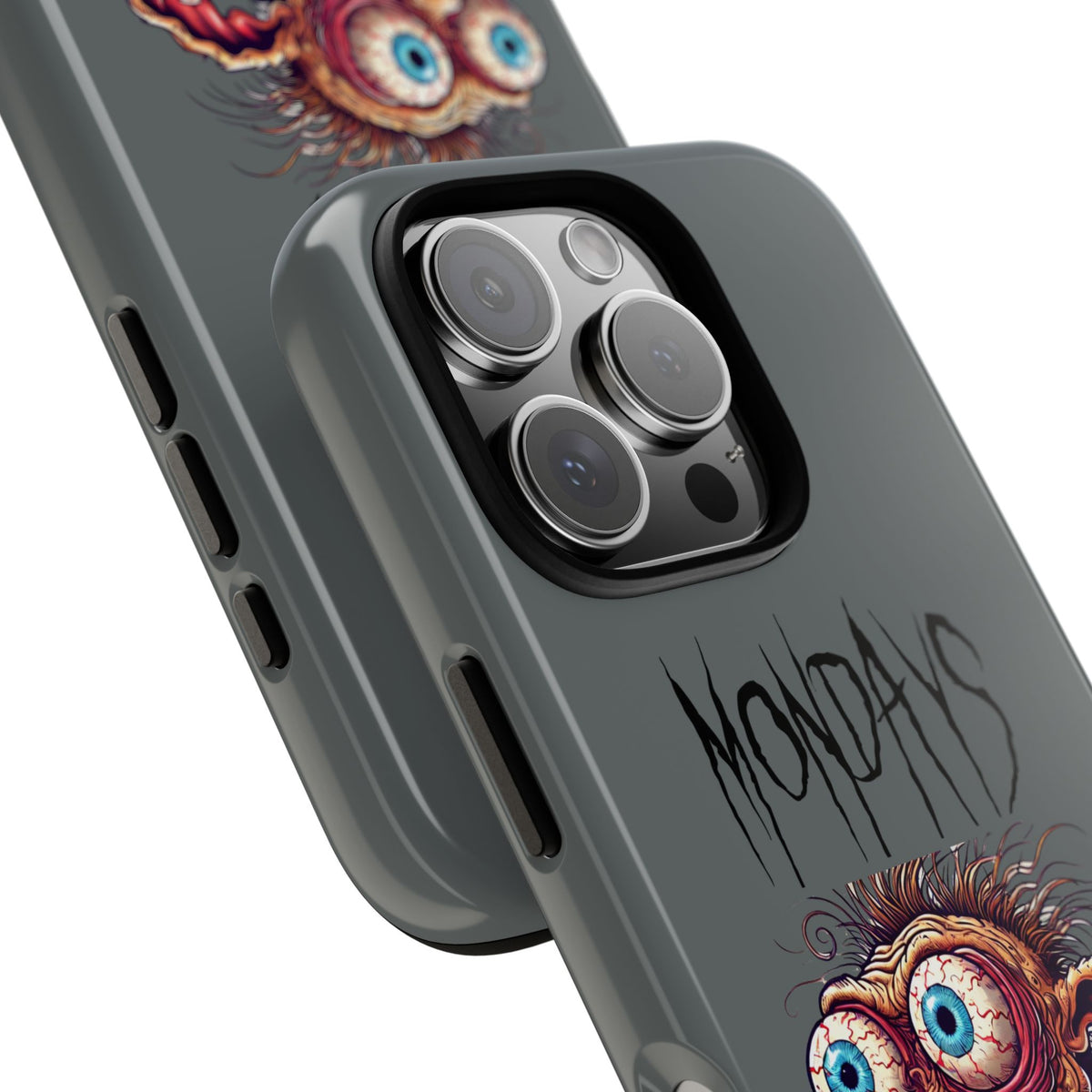 Mondays Zombie Character Phone Case – Funny Groggy Coffee Phone Cover