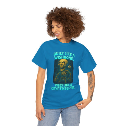 Built Like a Wishbone Skeleton Tee | Creepy Keeper Graphic Shirt