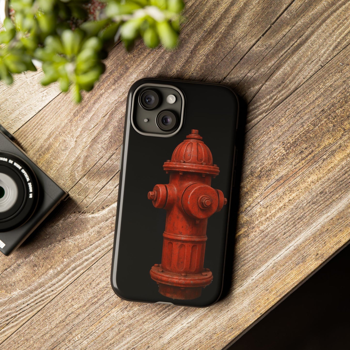Red Fire Hydrant Phone Case — Tough Protective iPhone Cover