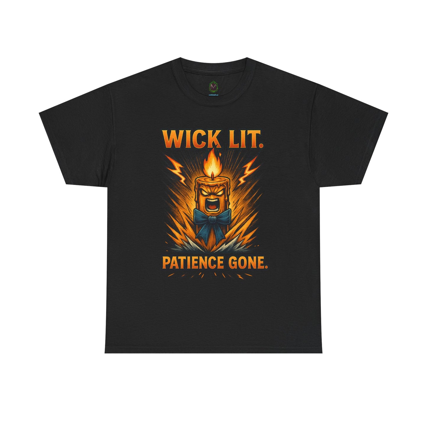 Wick Lit Candle Rage Tee | Patience Gone Graphic T-Shirt