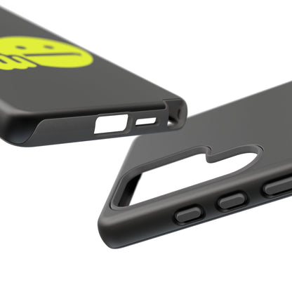 Phone Case — Neon Middle Finger Emoji Graphic