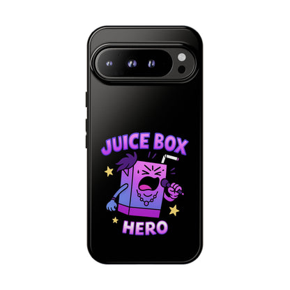 Phone Case — 'Juice Box Hero' Cute Cartoon Protective Cover