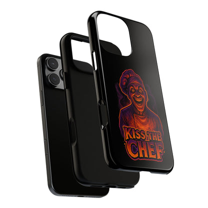 Phone Case — "Kiss the Chef" Neon Horror Chef Design