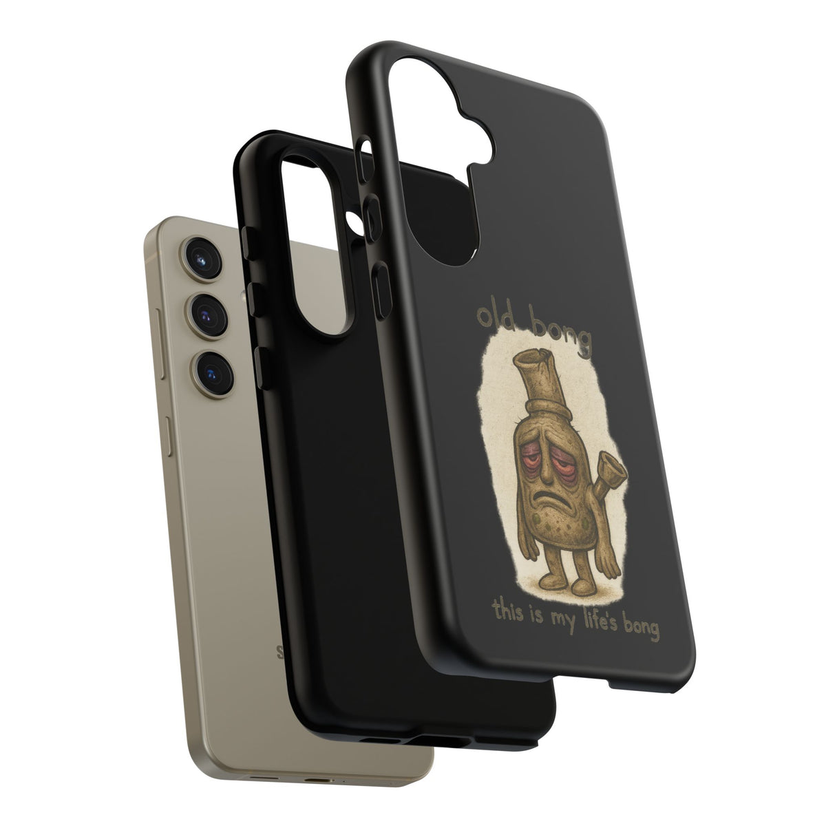 Phone Case — 'Old Bong' Funny Stoner Illustration, "This Is My Life's Bong"
