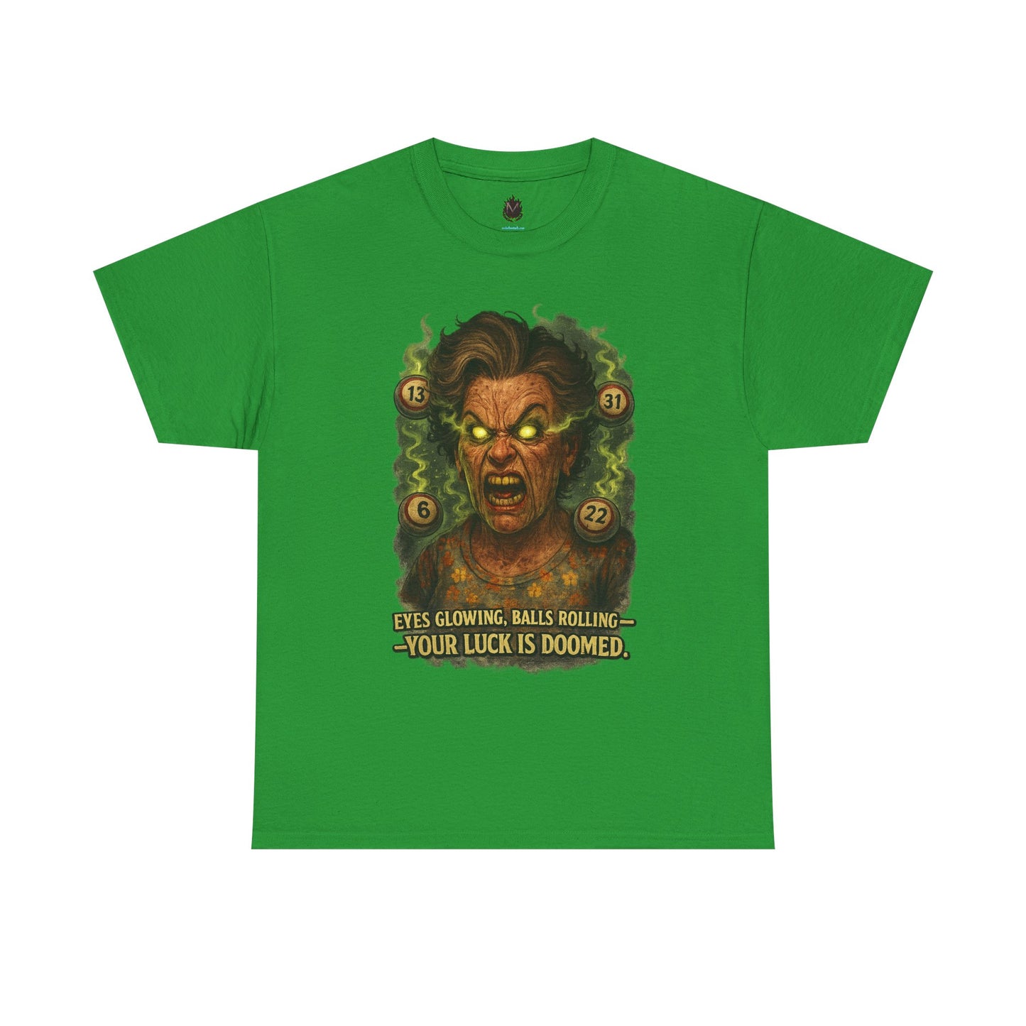 Your Luck Is Doomed T-Shirt | Horror Dice Seer, RPG Tabletop Tee