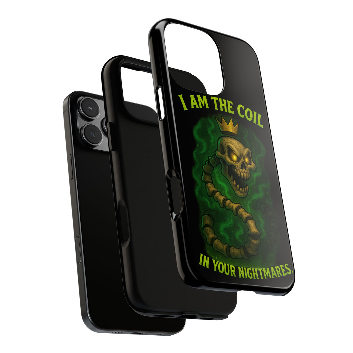 Tough Cases — “I Am The Coil In Your Nightmares” Skull Snake Shockproof Phone Case