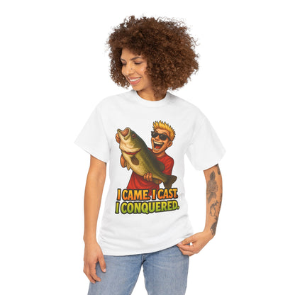 I Came I Cast I Conquered Fishing Tee | Bass Angler Shirt