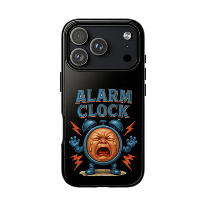 Phone Case — "Alarm Clock" Retro Screaming Clock Protective Cover