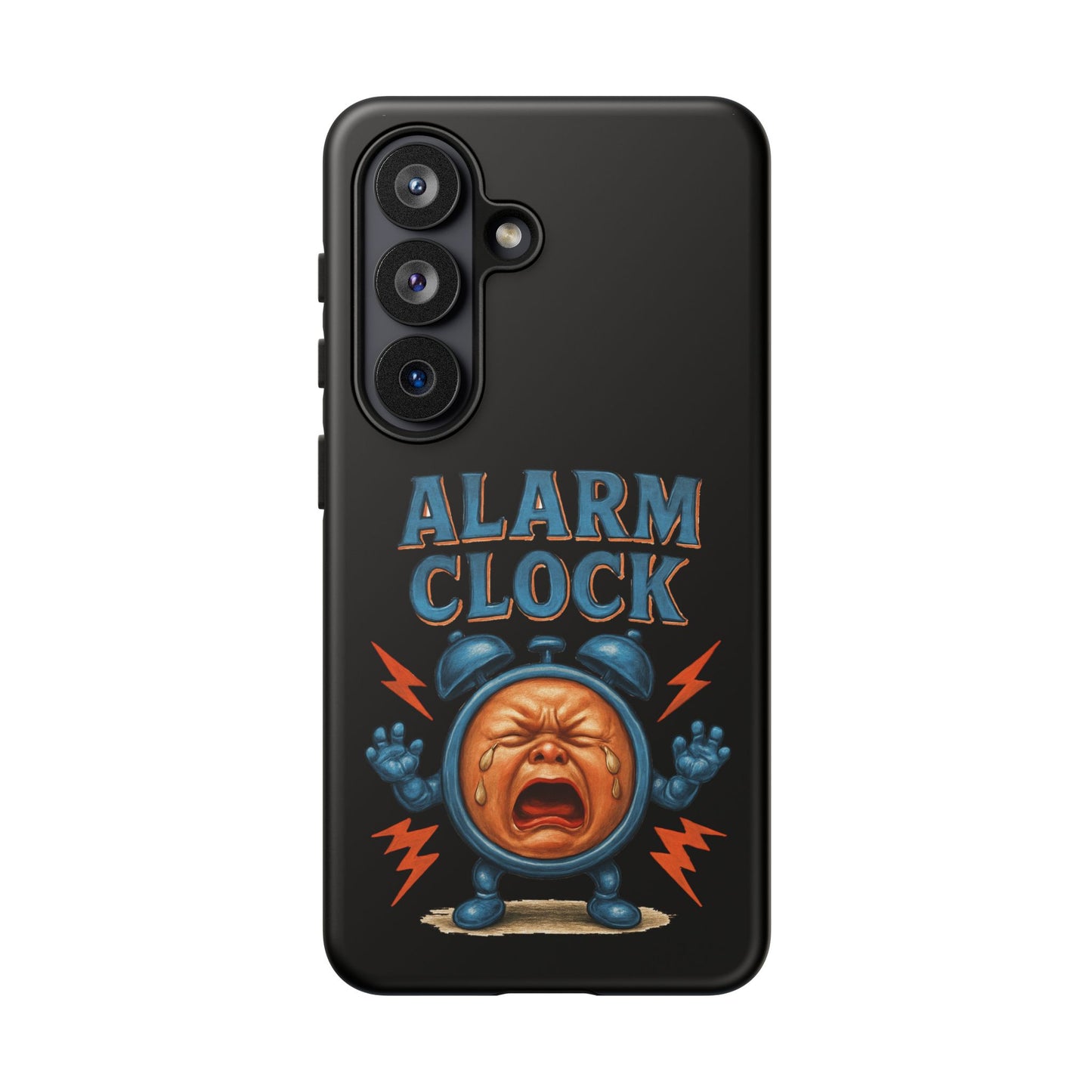 Phone Case — "Alarm Clock" Retro Screaming Clock Protective Cover