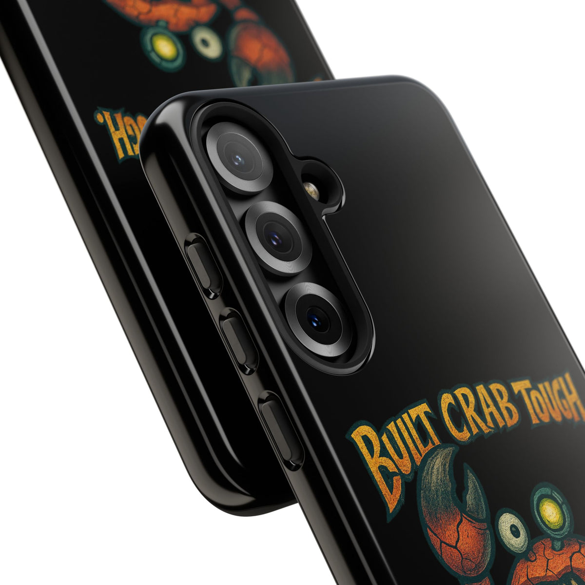 Phone Case - "Built Crab Tough" Funny Crab Graphic Protective Case