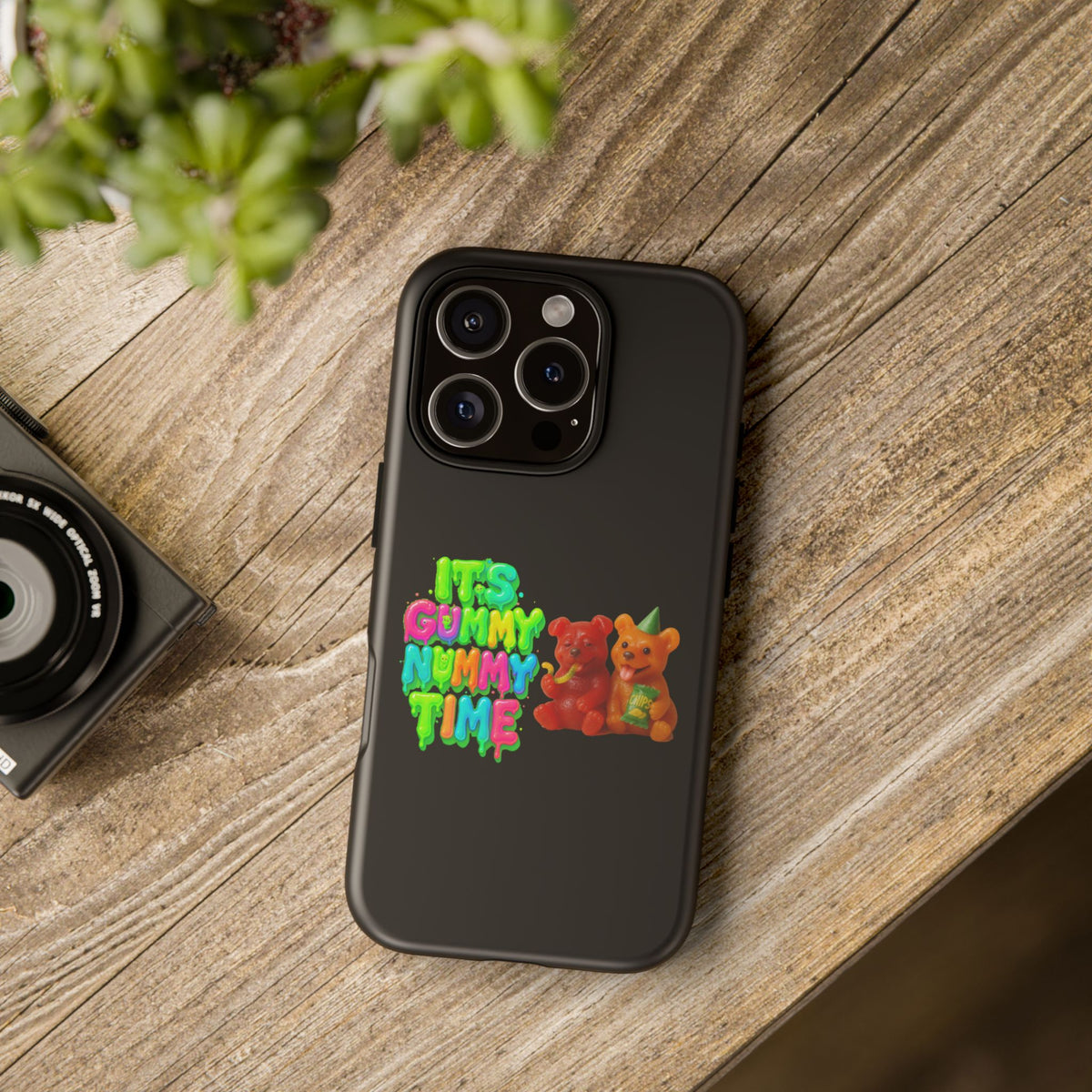 Phone Case — "It's Gummy Nummy Time" Colorful Gummy Bear Protective Case