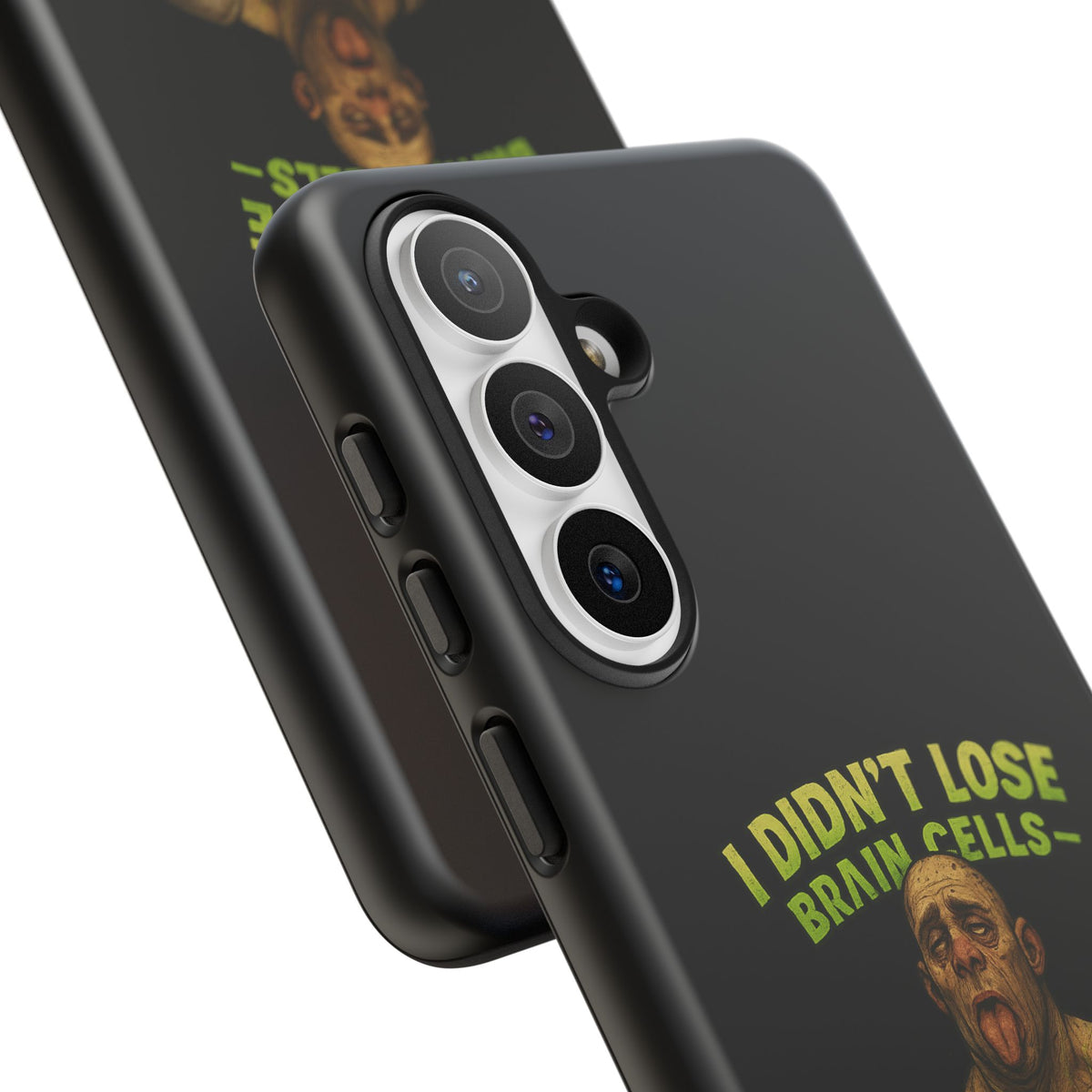 Phone Case — "I Didn't Lose Brain Cells, Someone Stole Them" Funny Zombie Warrior Protective Cover