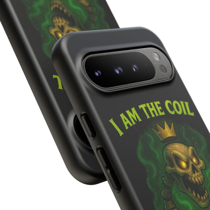 Tough Cases — “I Am The Coil In Your Nightmares” Skull Snake Shockproof Phone Case