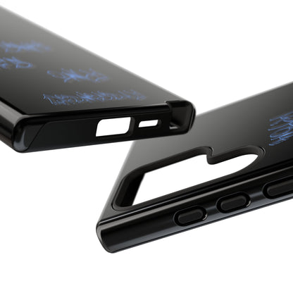 Phone Case — Blue Neon Graffiti "Tough Cases" Protective Cover