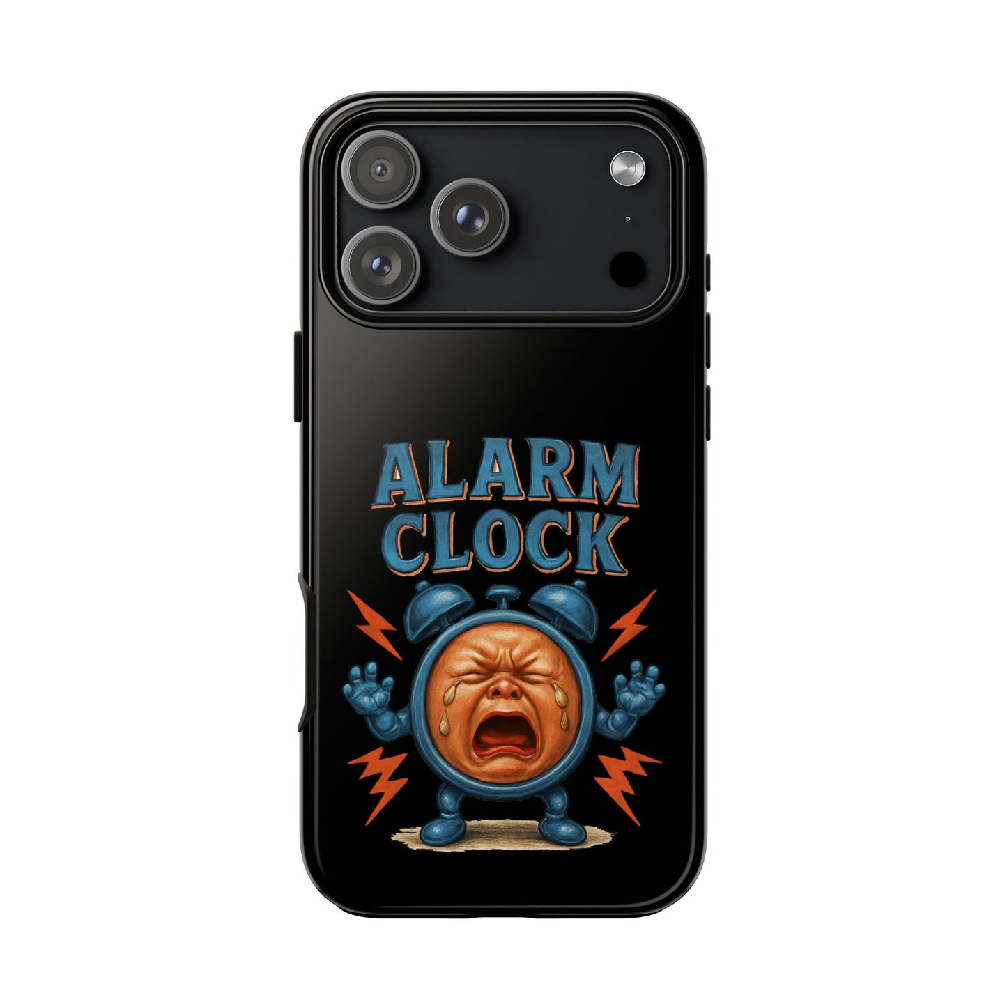 Phone Case — "Alarm Clock" Retro Screaming Clock Protective Cover