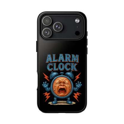 Phone Case — "Alarm Clock" Retro Screaming Clock Protective Cover