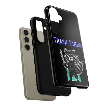Trash Panda Ninja Phone Case — Cute Raccoon Warrior Protective Case