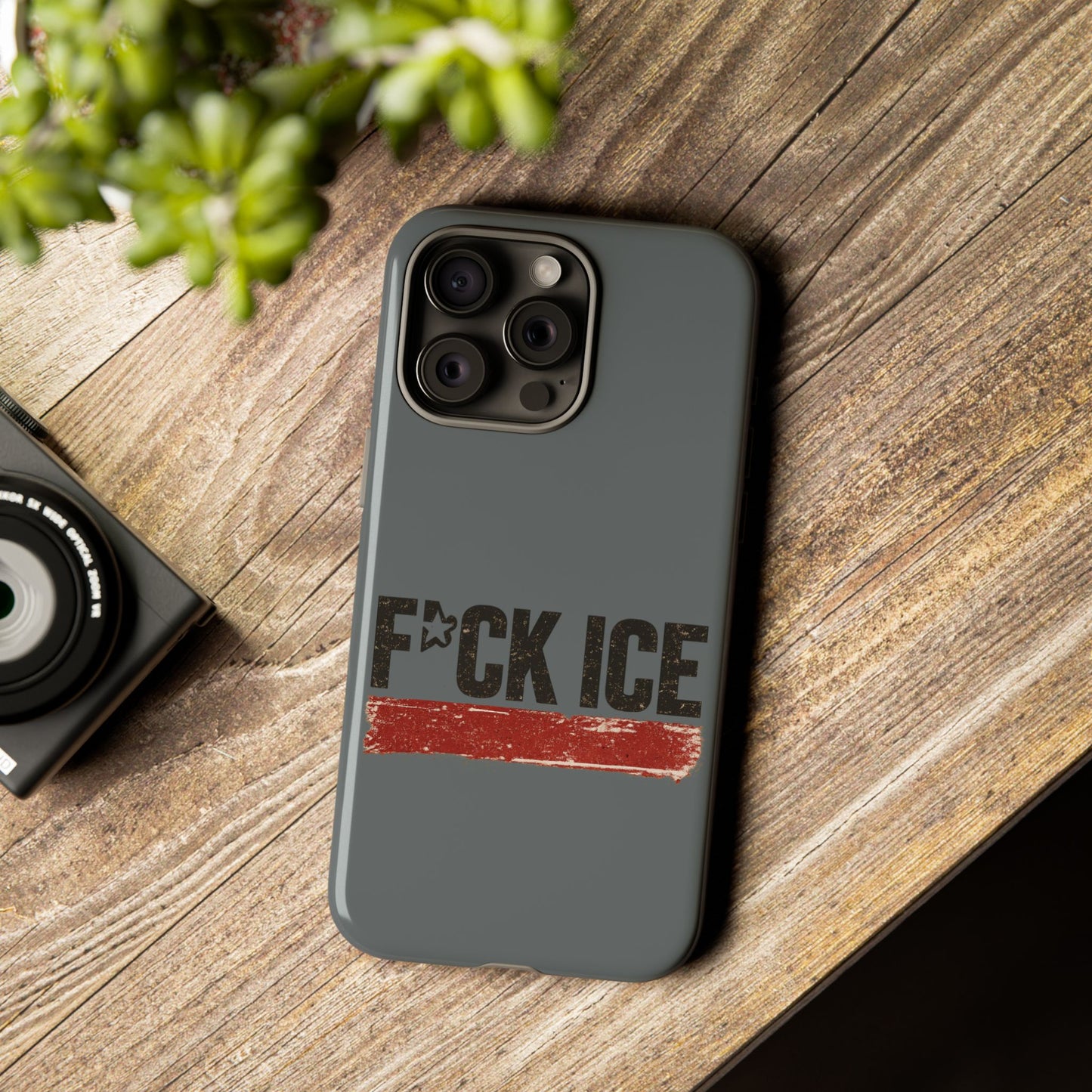 Phone Case - "F*CK ICE" Distressed Protest Design