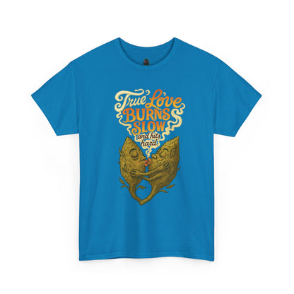 True Love Burns Slow and Hits Hard – Romantic Surrealist Fish T-Shirt
