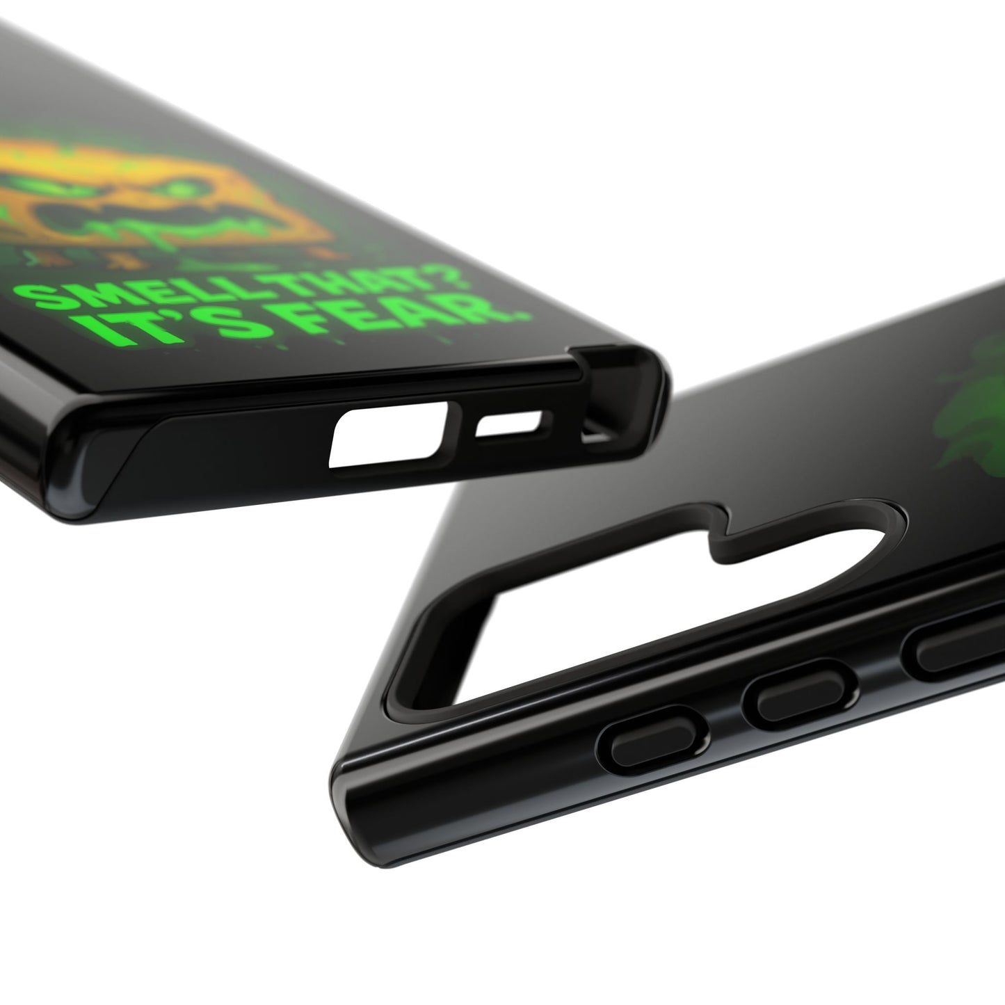 Phone Case — 'Smell That? It's Fear.' Spooky Cheese Monster Protective Case