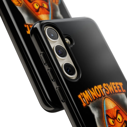Phone Case — "I'm Not Sweet, I'm Spite in Stripes" Candy Monster Design