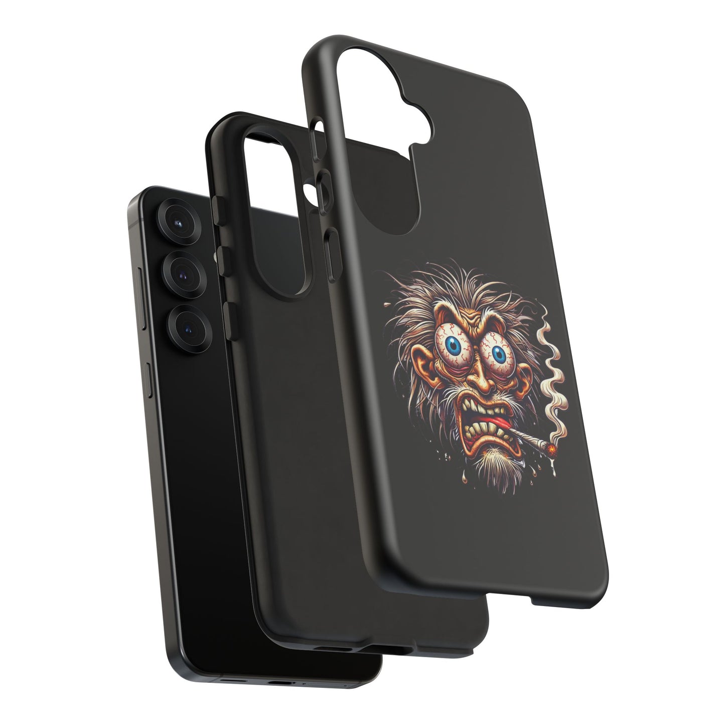 Phone Case — Wild Cartoon Monster Smoking Design
