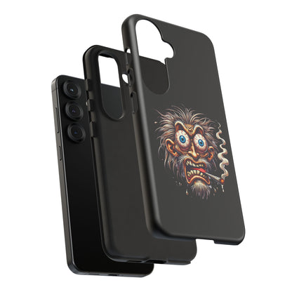 Phone Case — Wild Cartoon Monster Smoking Design