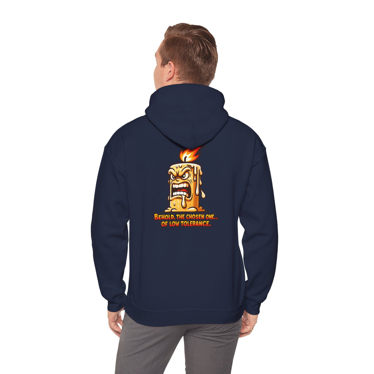 Hoodie — Spicy Candle Melt Comic Design (“Because I’m Candles and... My Tolerance”)