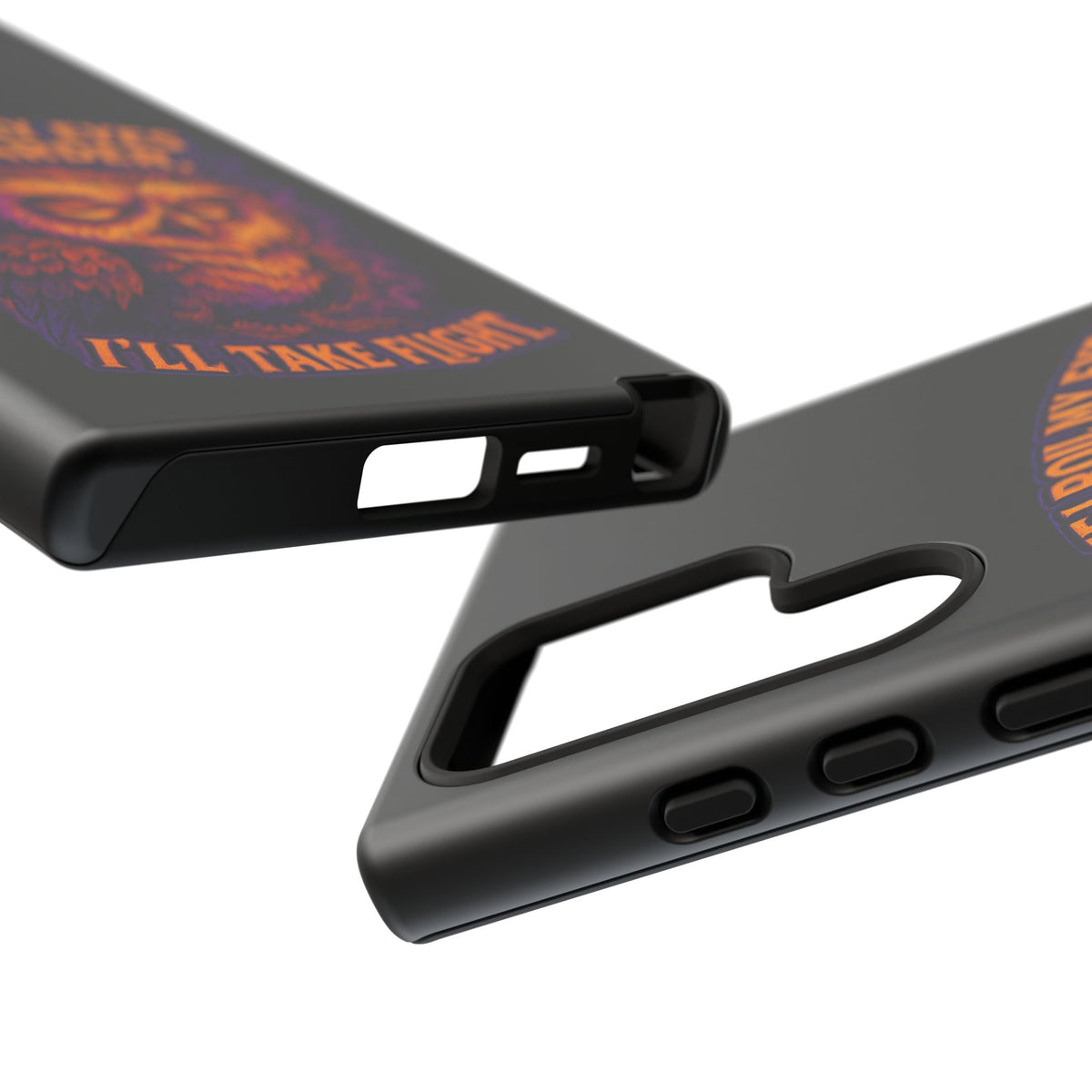 Phone Case — Grumpy Owl 'If I Roll My Eyes Any Harder, I'll Take Flight' Protective Cover