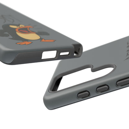 Resist Angry Penguin Phone Case — Protective iPhone Case with Bold Cartoon Design