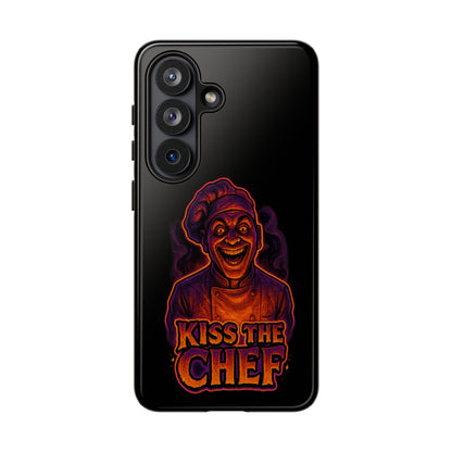 Phone Case — "Kiss the Chef" Neon Horror Chef Design