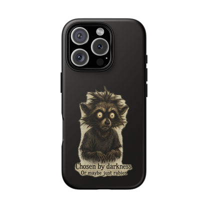 Phone Case — "Chosen by Darkness (Or Maybe Just Rabies)" Cute Creepy Lemur Design