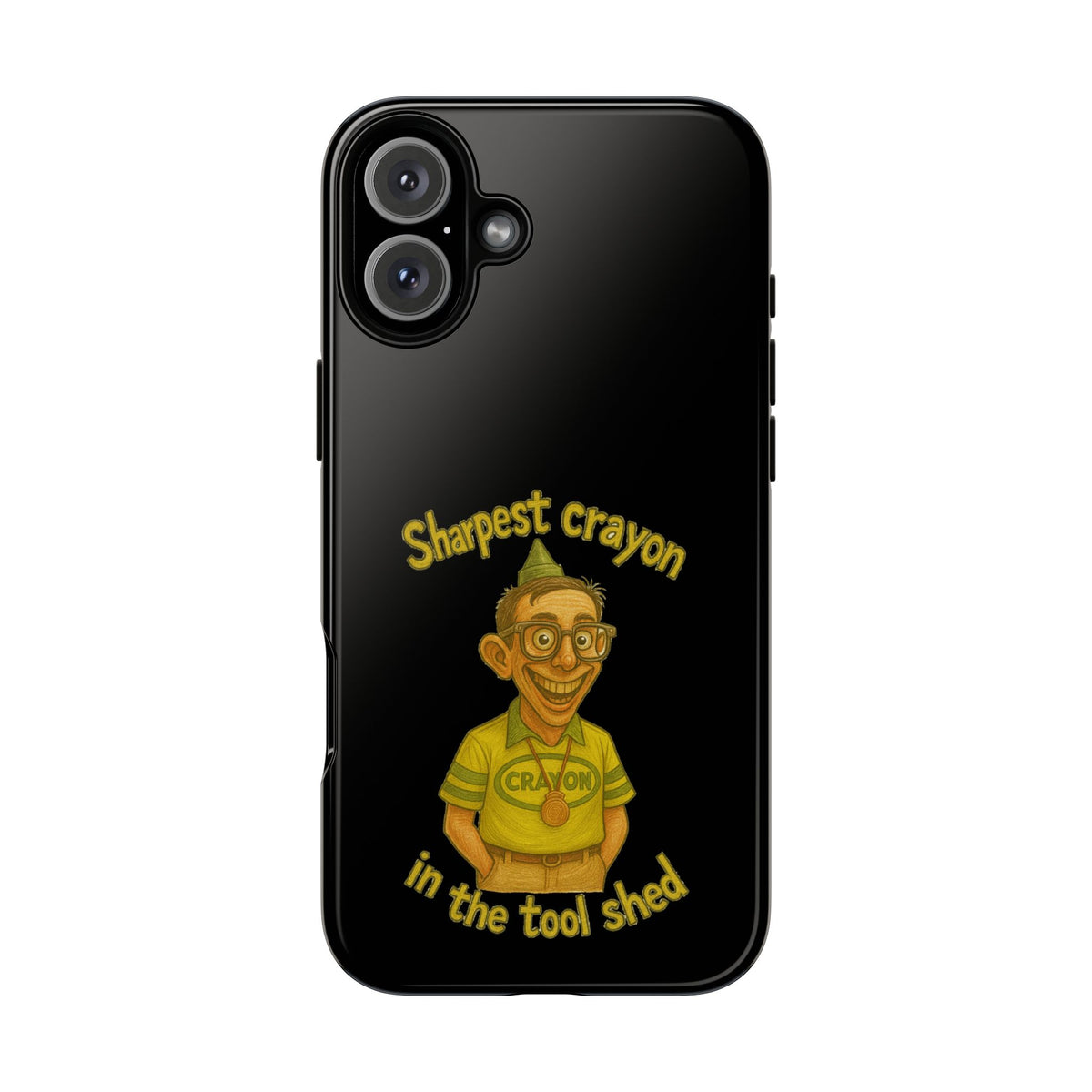 Phone Case — "Sharpest Crayon in the Tool Shed" Retro Teacher/Geek Protective Cover