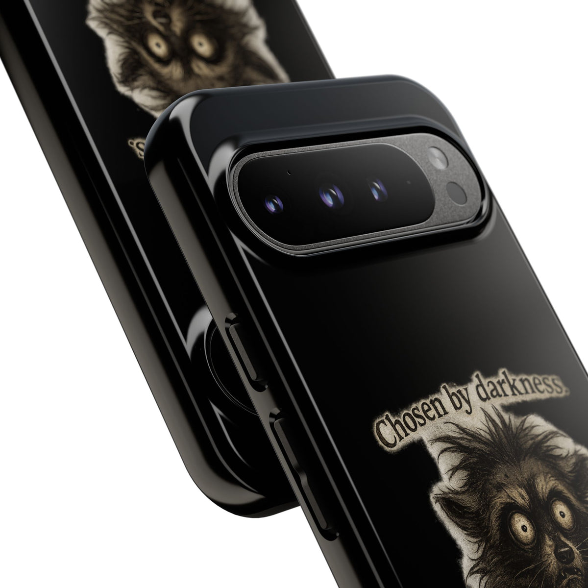 Phone Case - "Chosen by Darkness (Or Maybe Just Rabies)" Cute Creepy Retro Creature Protective Case