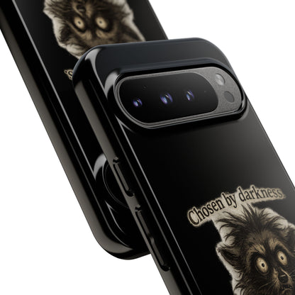 Phone Case - "Chosen by Darkness (Or Maybe Just Rabies)" Cute Creepy Retro Creature Protective Case