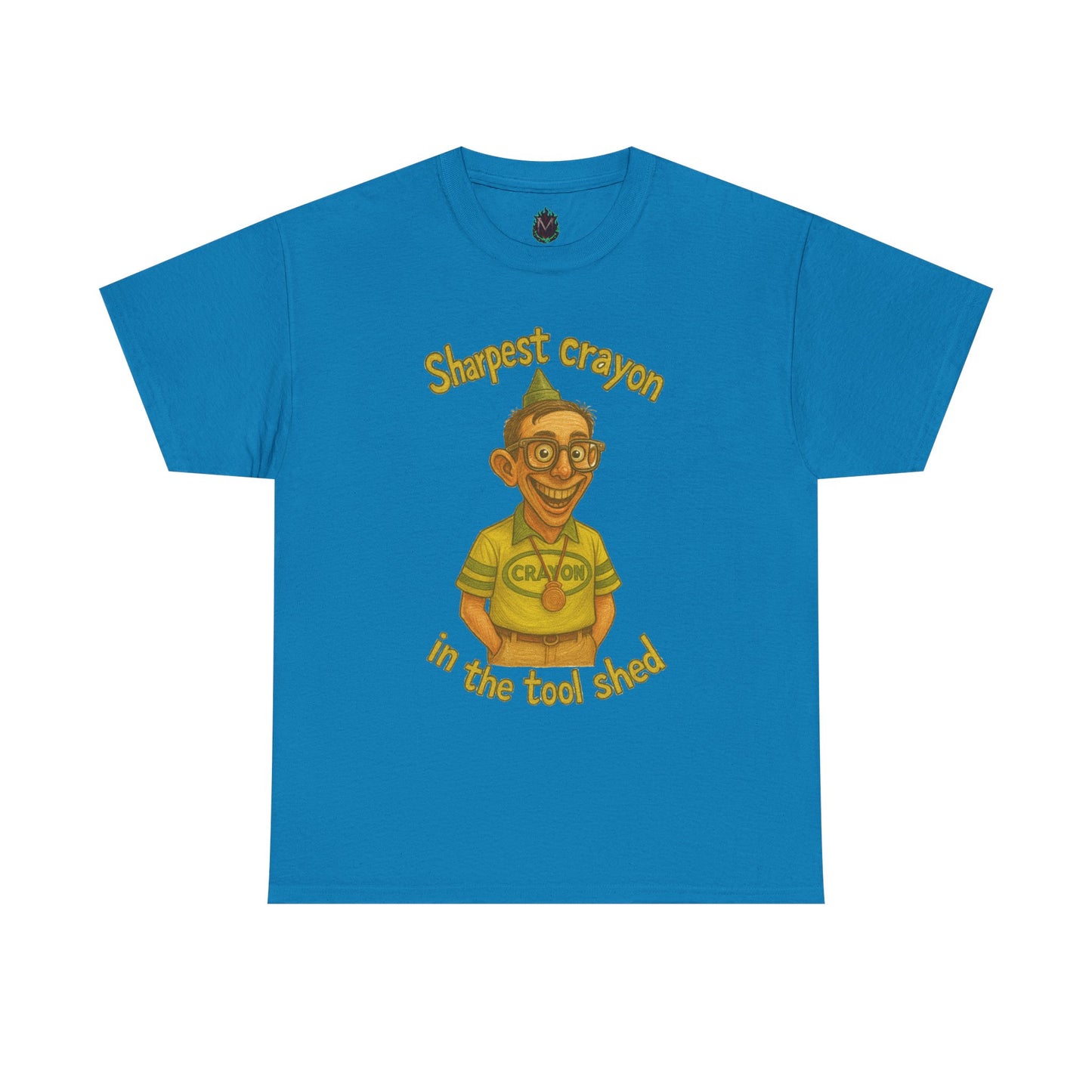 Sharpest Crayon in the Tool Shed T-Shirt | Funny Retro Character Tee
