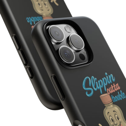 Phone Case — Retro 'Slippin Outta Trouble' Baby Bottle Design