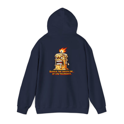 Hoodie — Spicy Candle Melt Comic Design (“Because I’m Candles and... My Tolerance”)