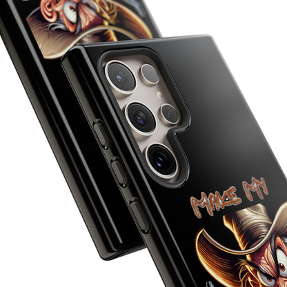 Phone Case - 'Make My Day' Cowboy Revolver Graphic Protective Case