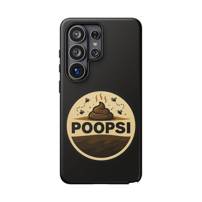 Phone Case — 'POOPSI' Funny Poop Logo Protective Cover