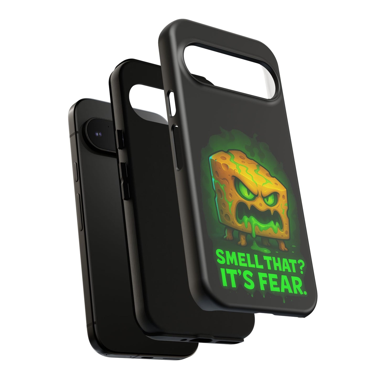 Phone Case — 'Smell That? It's Fear.' Spooky Cheese Monster Protective Case