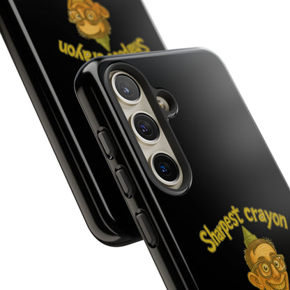 Phone Case — "Sharpest Crayon in the Tool Shed" Retro Teacher/Geek Protective Cover