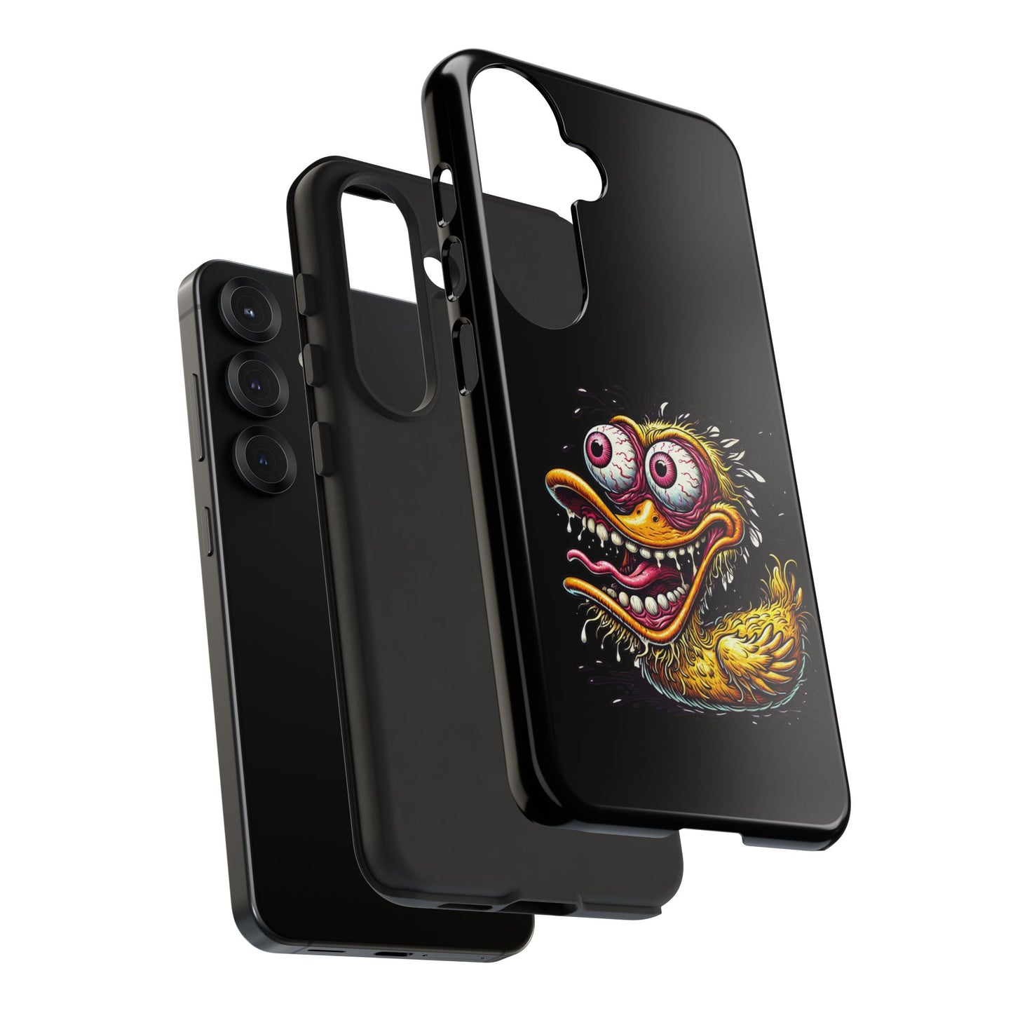 Duck Monster Phone Case — Crazy Cartoon Eye Duck Shock Design Tough Case