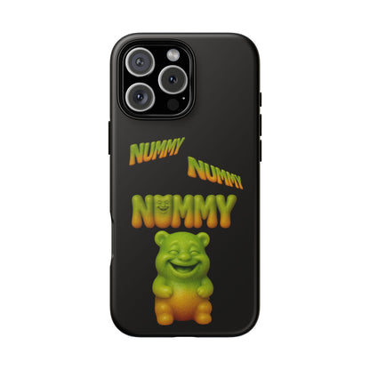 Nummy Gummy Phone Case — Cute Retro Green Gummy Bear Protective Case